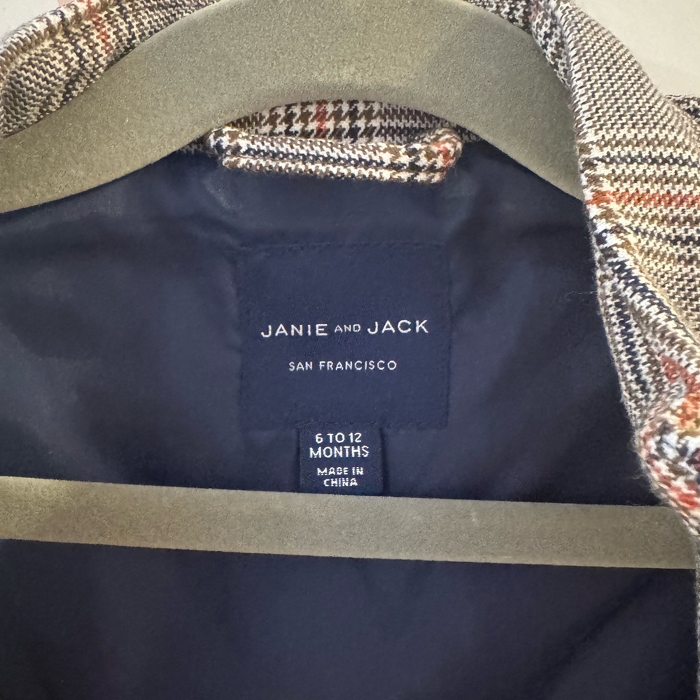 Janie and Jack Multicolor Plaid Jacket - Picture 3 of 3